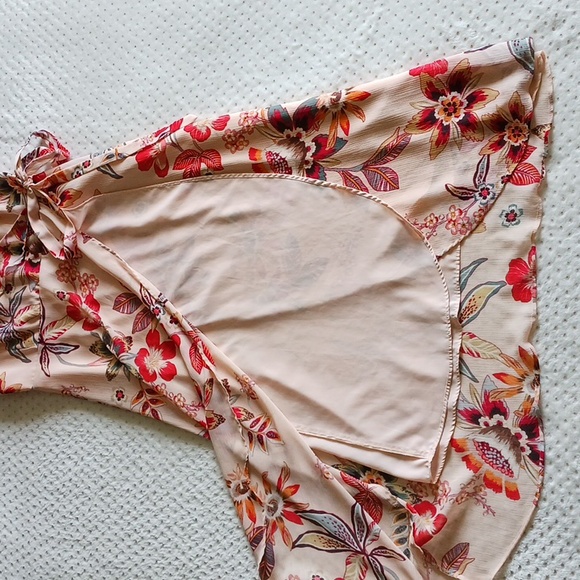 Sanctuary - Jolynn Wrap Midi Dress in Desert Floral Size 4 - Picture 6 of 14